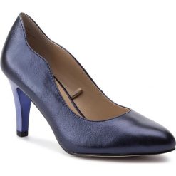 Półbuty CAPRICE - 9-22402-22 Blue Metallic 858. Niebieskie czółenka Caprice, bez wzorów, ze skóry ekologicznej, bez obcasa, na obcasie, bez zapięcia. W wyprzedaży za 169.00 zł.