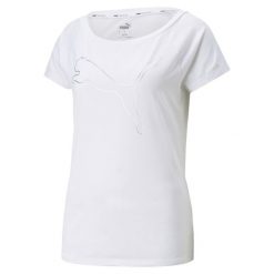Koszulka fitness damska PUMA Train Favorite Jersey Cat. Białe bluzki Puma, xs, bez wzorów, z jersey, sportowe, bez kołnierzyka, bez ramiączek. Za 62.99 zł.