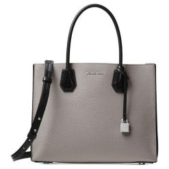 Michael Kors torebka szara. Szare torby na ramię Michael Kors, bez wzorów, przez ramię, bez dodatków. W wyprzedaży za 805.00 zł.