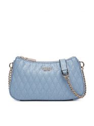 Guess Torebka HWGG96 26720 Niebieski. Niebieskie listonoszki Guess, z aplikacjami, ze skóry, bez dodatków. Za 289.99 zł.