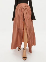 Pinko Spódnica maxi Botticino 102784 Y3LE Brązowy Relaxed Fit. Brązowe spódnice Pinko, bez wzorów, z syntetyku, maxi. Za 739.99 zł.