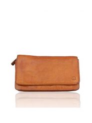Bellicci Skórzany portfel "Cosette" w kolorze jasnobrązowym - 17 x 10 x 3 cm rozmiar: onesize. Brązowe portfele Bellicci, bez wzorów, z materiału. Za 162.49 zł.