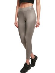 Urban Classics Legginsy w kolorze beżowym ze skóry syntetycznej rozmiar: M. Brązowe legginsy Urban Classics, m, bez wzorów, ze skóry, z podwyższonym stanem. Za 65.54 zł.
