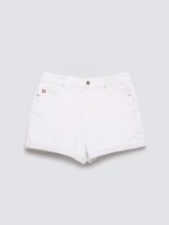 Szorty damskie jeansowe białe Ayako 815. Białe szorty Big Star, bez wzorów, z denimu, klasyczne, z podwyższonym stanem. Za 139.99 zł.