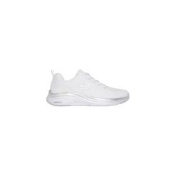 Kapcie SKECHERS 150025S Biały. Białe obuwie domowe Skechers, bez wzorów, z tkaniny, bez zapięcia. Za 374.99 zł.