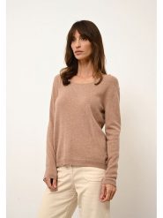 Just Cashmere Kaszmirowy sweter "Fiona" w kolorze karmelowym rozmiar: M. Brązowe swetry Just Cashmere, m, bez wzorów, z kaszmiru, bez ramiączek. Za 347.99 zł.
