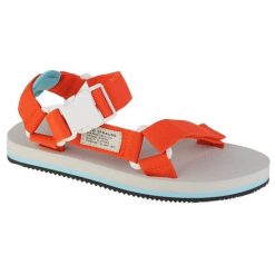 Levis Sandały Levi's Tahoe Refresh Sandal 234206-989-78 pomarańczowe. Brązowe sandały bez wzorów, z materiału, bez obcasa, bez zapięcia. Za 296.05 zł.