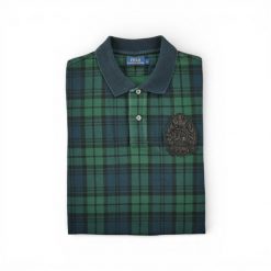 Second life - Krótki rękaw damska koszulka polo zielona - Jak nowy. Zielone koszulki polo RALPH LAUREN, bez wzorów, bez kołnierzyka, bez ramiączek. Za 114.17 zł.