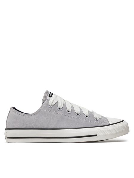 Converse Trampki Chuck Taylor All Star Suede A10417C Szary. Szare trampki Converse, bez wzorów, ze skóry, bez zapięcia. Za 219.99 zł.