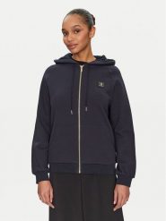 Fracomina Bluza FP24WT9001F40001 Granatowy Regular Fit. Niebieskie bluzy Fracomina, xs, bez wzorów, z bawełny, bez kaptura. Za 199.99 zł.