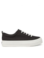 Roxy Tenisówki V12908 Czarny. Czarne trampki Roxy, bez wzorów, z materiału, bez zapięcia. Za 119.99 zł.