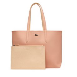 Torebka Lacoste. Czerwone shopper Lacoste, bez wzorów, bez dodatków. Za 609.99 zł.