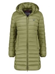 ANAPURNA Płaszcz pikowany "Akitalana" w kolorze oliwkowym rozmiar: S. Zielone płaszcze ANAPURNA, s, bez wzorów, bez kaptura. Za 165.99 zł.