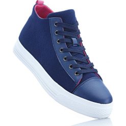 Wysokie sneakersy bonprix ciemnoniebiesko-różowy. Obuwie sportowe bonprix. Za 79.99 zł.