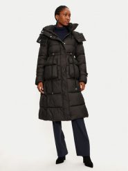 Rinascimento Płaszcz zimowy CFC0118339003 Czarny Loose Fit. Czarne płaszcze Rinascimento, na zimę, l, bez wzorów, z syntetyku, bez kaptura. Za 649.99 zł.