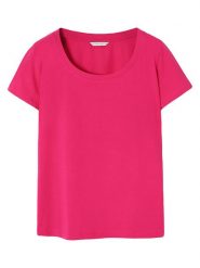 TATUUM Koszulka w kolorze różowym rozmiar: S. Różowe bluzki Tatuum, s, bez wzorów, z bawełny, bez kołnierzyka, bez ramiączek. Za 56.53 zł.