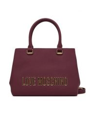 LOVE MOSCHINO Torebka JC4022PP1NKD0552 Bordowy. Czerwone torebki klasyczne Love Moschino, bez wzorów, ze skóry, bez dodatków. Za 1,039.00 zł.