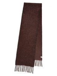 Becksöndergaard Wełniany szal "Solid Yuta" w kolorze brązowym - 210 x 26 cm rozmiar: onesize. Brązowe szaliki Becksöndergaard, bez wzorów, z materiału. Za 254.74 zł.