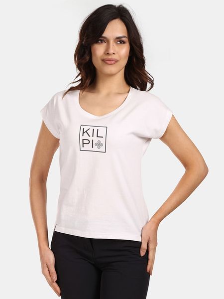 Kilpi Koszulka "Roane" w kolorze białym rozmiar: 40. Białe bluzki Kilpi, bez wzorów, bez kołnierzyka, bez ramiączek. Za 85.95 zł.