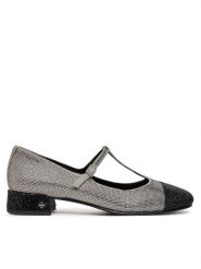 Tory Burch Baleriny Cap-Toe T-Strap Pave Heeled 159830 Srebrny. Szare baleriny Tory Burch, bez wzorów, z tworzywa sztucznego, bez obcasa. Za 1,259.00 zł.