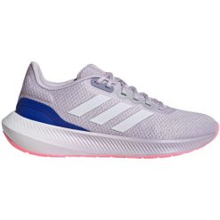 Buty damskie adidas Runfalcon 3. Białe obuwie sportowe Adidas, z materiału, bez zapięcia, do biegania. Za 233.00 zł.
