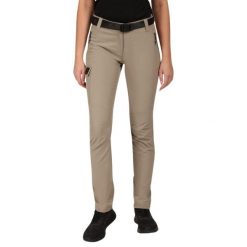 Damskie spodnie outdoorowe Kilpi BELVELA-W. Brązowe spodnie sportowe Kilpi, l, bez wzorów, trekkingowe. Za 318.77 zł.