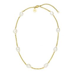 Purelei Purelei Naszyjnik Malahi Naszyjniki 1 ct Damski. Białe naszyjniki Purelei, z perłą, pozłacane. Za 175.49 zł.