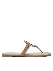 Tory Burch Japonki Miller 151169 Brązowy. Brązowe klapki Tory Burch, bez wzorów, ze skóry, bez obcasa. Za 879.99 zł.