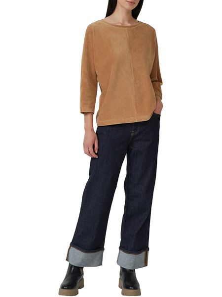 S.OLIVER RED LABEL Bluzka w kolorze jasnobrązowym rozmiar: 36. Brązowe bluzki s.Oliver RED LABEL, s, bez wzorów, bez kołnierzyka, bez ramiączek. Za 86.78 zł.