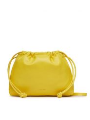 Calvin Klein Jeans Torebka Drawstring Crossbody26 LV04K3060G Żółty. Żółte torebki klasyczne Calvin Klein Jeans, bez wzorów, z jeansu, bez dodatków. Za 259.99 zł.