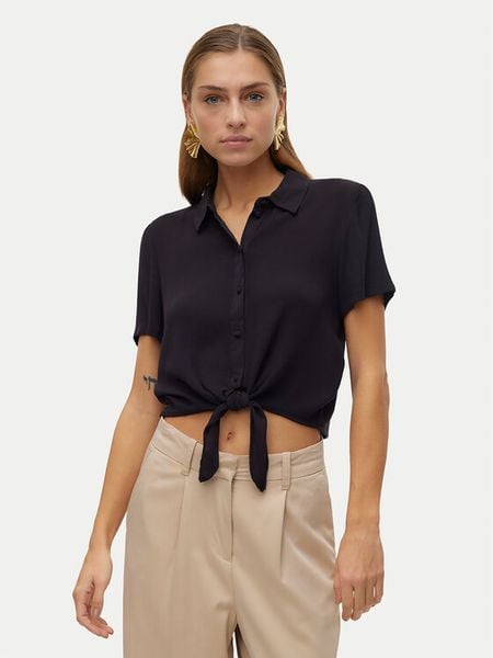 Vero Moda Koszula Menny 10303694 Czarny Relaxed Fit. Czarne koszule Vero Moda, m, bez wzorów, z wiskozy, bez kołnierzyka, bez ramiączek. Za 88.99 zł.