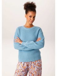 Aniston Sweter w kolorze błękitnym rozmiar: 34. Niebieskie swetry Aniston, bez wzorów, z bawełny, bez ramiączek. Za 104.99 zł.