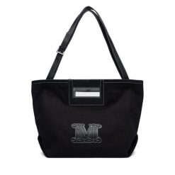 Torebka Max Mara Beachwear. Czarne torebki klasyczne Max Mara Beachwear, bez wzorów, bez dodatków. Za 1,024.00 zł.