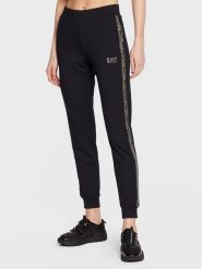 EA7 Emporio Armani Spodnie dresowe 3RTP73 TJLQZ 1200 Czarny Regular Fit. Czarne spodnie dresowe EA7 Emporio Armani, xs, bez wzorów, z dresówki. Za 279.99 zł.