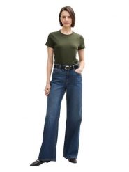 Tom Tailor Koszulka w kolorze khaki rozmiar: XS. Brązowe bluzki Tom Tailor, xs, bez wzorów, z bawełny, bez kołnierzyka, bez ramiączek. Za 39.58 zł.