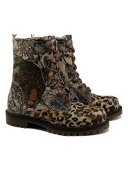 Goby Botki w kolorze beżowym ze wzorem rozmiar: 35. Brązowe botki Goby, bez wzorów, z materiału, z okrągłym noskiem, bez obcasa, bez zapięcia. Za 295.99 zł.