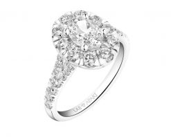 Pierścionek z białego złota z diamentami laboratoryjnymi - 1,75 ct - próba 750. Białe pierścionki Apart, z diamentem, złote. Za 14,590.00 zł.