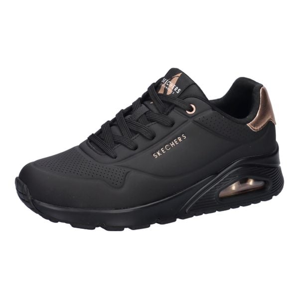 Buty Kobieta Skechers Unogolden Air czarny. Czarne obuwie sportowe Skechers, z gumy, bez zapięcia, trekkingowe, Skechers Sport. Za 484.00 zł.