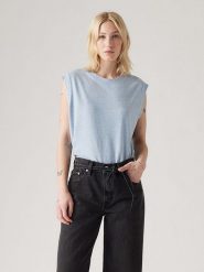 Levi's Bezrękawnik w kolorze błękitnym rozmiar: XS. Niebieskie swetry Levi's®, s, bez wzorów, bez ramiączek. Za 32.83 zł.