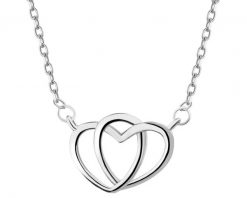 Naszyjnik srebrny - serce. Szare naszyjniki Apart, srebrne. Za 159.00 zł.