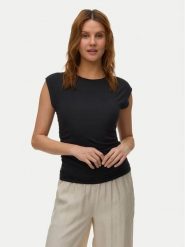 Vero Moda T-Shirt Avasarah 10342876 Czarny Slim Fit. Czarne t-shirty Vero Moda, xl, bez wzorów, z lyocellu, bez kołnierzyka, bez ramiączek. Za 89.99 zł.