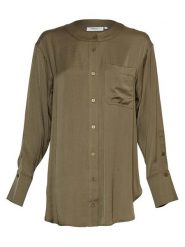 MOSS COPENHAGEN Koszula "Adienna Maluca" w kolorze khaki rozmiar: S/M. Brązowe koszule Moss Copenhagen, m, bez wzorów, bez kołnierzyka, bez ramiączek. Za 105.63 zł.