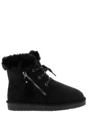 Blackfield Botki zimowe "Celia" w kolorze czarnym rozmiar: 39. Czarne botki Blackfield, na zimę, bez wzorów, z materiału, z okrągłym noskiem, bez obcasa, na platformie, bez zapięcia. Za 143.90 zł.