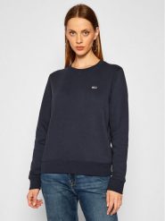 Tommy Jeans Bluza Fleece DW0DW09227 Granatowy Regular Fit. Niebieskie bluzy Tommy Jeans, xxs, bez wzorów, z bawełny, bez kaptura. Za 189.99 zł.