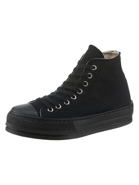 Heine Sneakersy w kolorze czarnym rozmiar: 41. Czarne trampki Heine, bez wzorów, za kostkę, bez zapięcia. Za 64.95 zł.