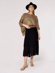 Apricot Spódnica w kolorze czarnym rozmiar: XXL. Czarne spódnice Apricot, na co dzień, xxl, bez wzorów, ze skóry, maxi, proste. Za 69.99 zł.