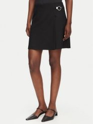 HUGO Spódnica mini Rilasi 50564193 Czarny Regular Fit. Czarne spódnice Hugo, bez wzorów, z syntetyku, mini. Za 679.99 zł.