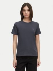 Calvin Klein Jeans T-Shirt Monogram LV047B224G Szary ciemny Regular Fit. Szare t-shirty Calvin Klein Jeans, l, bez wzorów, z bawełny, bez kołnierzyka, bez ramiączek. Za 149.99 zł.