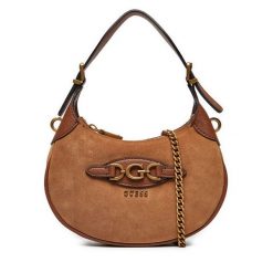 Torebka Guess. Brązowe torebki klasyczne Guess, z aplikacjami, bez dodatków. Za 559.99 zł.