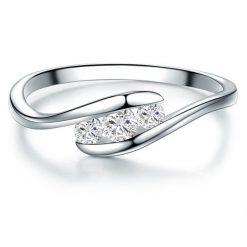 Trilani Srebrny pierścionek srebro wysokiej próby Topaz srebrny Pierścionki 1 ct Damski. Szare pierścionki Trilani, z topazem, srebrne. Za 278.99 zł.